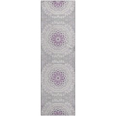 Premium Machine Washable Mayfield  Lilac 2'3" x 7'6" Runner Rug
