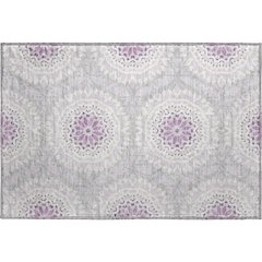 Premium Machine Washable Mayfield  Lilac 1'8" x 2'6" Rug