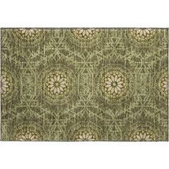 Premium Machine Washable Mayfield  Olive 1'8" x 2'6" Rug