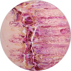 Premium Machine Washable Mayfield  Berry 8' x 8' Round Rug