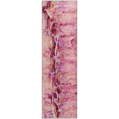 Premium Machine Washable Mayfield  Berry 2'3" x 7'6" Runner Rug