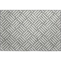Premium Machine Washable Mayfield  Charcoal 1'8" x 2'6" Rug