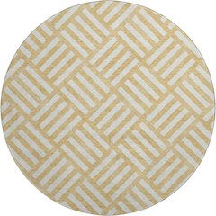 Premium Machine Washable Mayfield  Gold 8' x 8' Round Rug