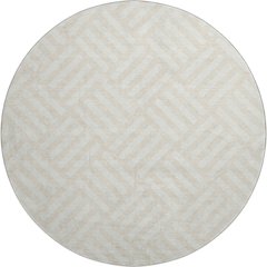 Premium Machine Washable Mayfield  Ivory 8' x 8' Round Rug