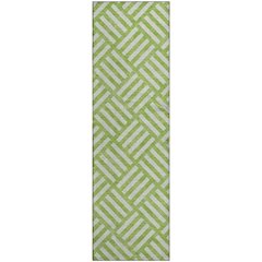 Premium Machine Washable Mayfield  Lime 2'3" x 7'6" Runner Rug