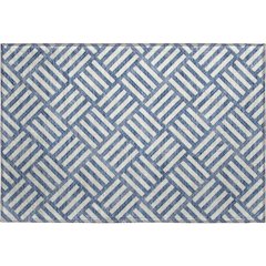 Premium Machine Washable Mayfield  Navy 1'8" x 2'6" Rug