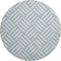 Premium Machine Washable Mayfield  Sky 8' x 8' Round Rug
