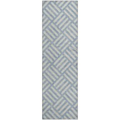 Premium Machine Washable Mayfield  Sky 2'3" x 7'6" Runner Rug