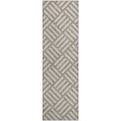 Premium Machine Washable Mayfield  Taupe 2'3" x 7'6" Runner Rug