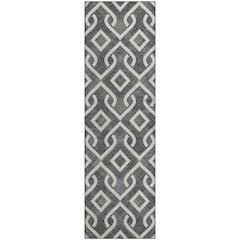Premium Machine Washable Mayfield  Black 2'3" x 7'6" Runner Rug