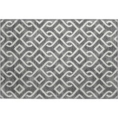 Premium Machine Washable Mayfield  Black 1'8" x 2'6" Rug