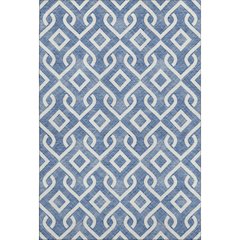 Premium Machine Washable Mayfield  Blue 2'6" x 3'10" Rug