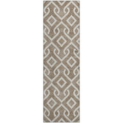 Premium Machine Washable Mayfield  Brown 2'3" x 7'6" Runner Rug