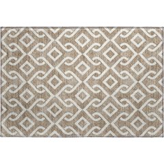 Premium Machine Washable Mayfield  Brown 1'8" x 2'6" Rug
