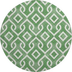 Premium Machine Washable Mayfield  Emerald 8' x 8' Round Rug