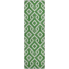 Premium Machine Washable Mayfield  Emerald 2'3" x 7'6" Runner Rug