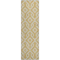 Premium Machine Washable Mayfield  Gold 2'3" x 7'6" Runner Rug