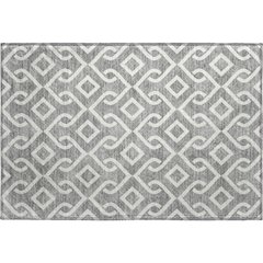 Premium Machine Washable Mayfield  Gray 1'8" x 2'6" Rug