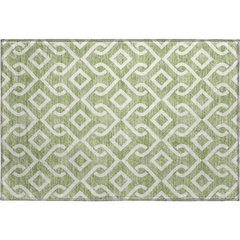 Premium Machine Washable Mayfield  Green 1'8" x 2'6" Rug