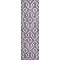 Premium Machine Washable Mayfield  Purple 2'3" x 7'6" Runner Rug