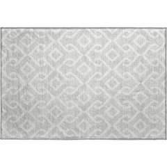 Premium Machine Washable Mayfield  Silver 1'8" x 2'6" Rug