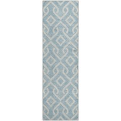 Premium Machine Washable Mayfield  Sky 2'3" x 7'6" Runner Rug