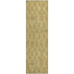 Premium Machine Washable Mayfield  Gold 2'3" x 7'6" Runner Rug
