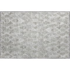 Premium Machine Washable Mayfield  Silver 1'8" x 2'6" Rug