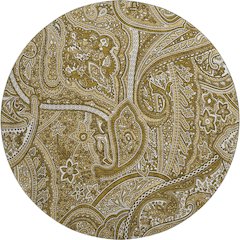 Premium Machine Washable Mayfield  Brown 8' x 8' Round Rug