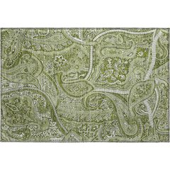 Premium Machine Washable Mayfield  Green 1'8" x 2'6" Rug