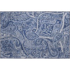 Premium Machine Washable Mayfield  Navy 1'8" x 2'6" Rug