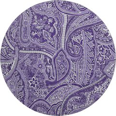 Premium Machine Washable Mayfield  Purple 8' x 8' Round Rug