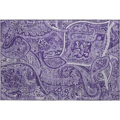 Premium Machine Washable Mayfield  Purple 1'8" x 2'6" Rug