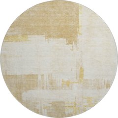 Premium Machine Washable Mayfield  Beige 8' x 8' Round Rug