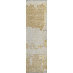 Premium Machine Washable Mayfield  Beige 2'3" x 7'6" Runner Rug