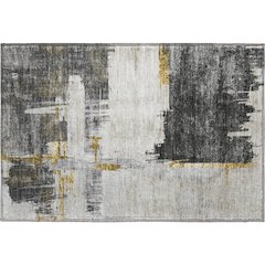 Premium Machine Washable Mayfield  Gray 1'8" x 2'6" Rug