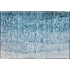 Premium Machine Washable Mayfield  Blue 1'8" x 2'6" Rug