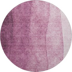 Premium Machine Washable Mayfield  Merlot 8' x 8' Round Rug