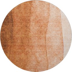 Premium Machine Washable Mayfield  Paprika 8' x 8' Round Rug