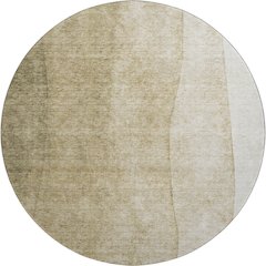 Premium Machine Washable Mayfield  Taupe 8' x 8' Round Rug