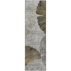 Premium Machine Washable Mayfield  Gray 2'3" x 7'6" Runner Rug