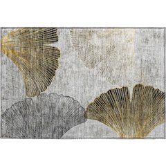 Premium Machine Washable Mayfield  Gray 1'8" x 2'6" Rug