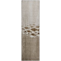 Premium Machine Washable Mayfield  Taupe 2'3" x 7'6" Runner Rug