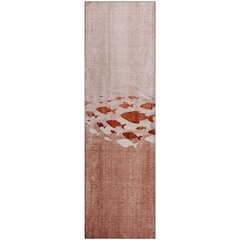 Premium Machine Washable Mayfield  Terracotta 2'3" x 7'6" Runner Rug