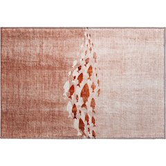 Premium Machine Washable Mayfield  Terracotta 1'8" x 2'6" Rug