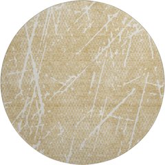 Premium Machine Washable Mayfield  Beige 8' x 8' Round Rug