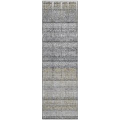 Premium Machine Washable Mayfield  Gray 2'3" x 7'6" Runner Rug