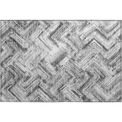 Premium Machine Washable Mayfield  Gray 1'8" x 2'6" Rug