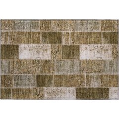 Premium Machine Washable Mayfield  Brown 1'8" x 2'6" Rug