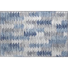 Premium Machine Washable Mayfield  Blue 1'8" x 2'6" Rug